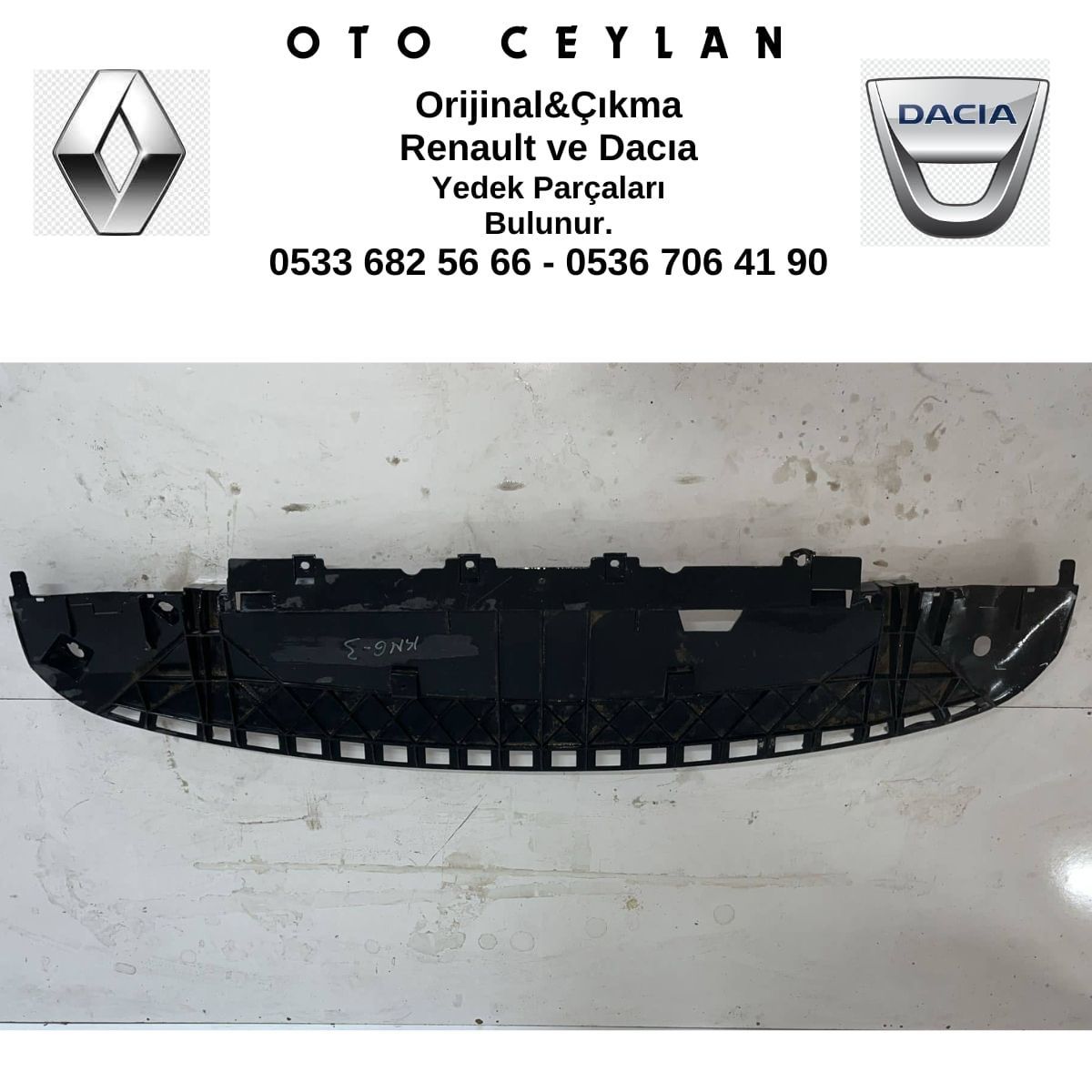 8200501560 Kangoo 3 Ön Tampon Alt Muhafazası Çıkma Orjinal
