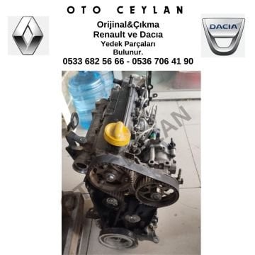 Clio Motor Komple Euro 3 Arkadan Marşlı Triger Sıfır Parçalar Orijinal Rektifiyesi Yeni Yapıldı