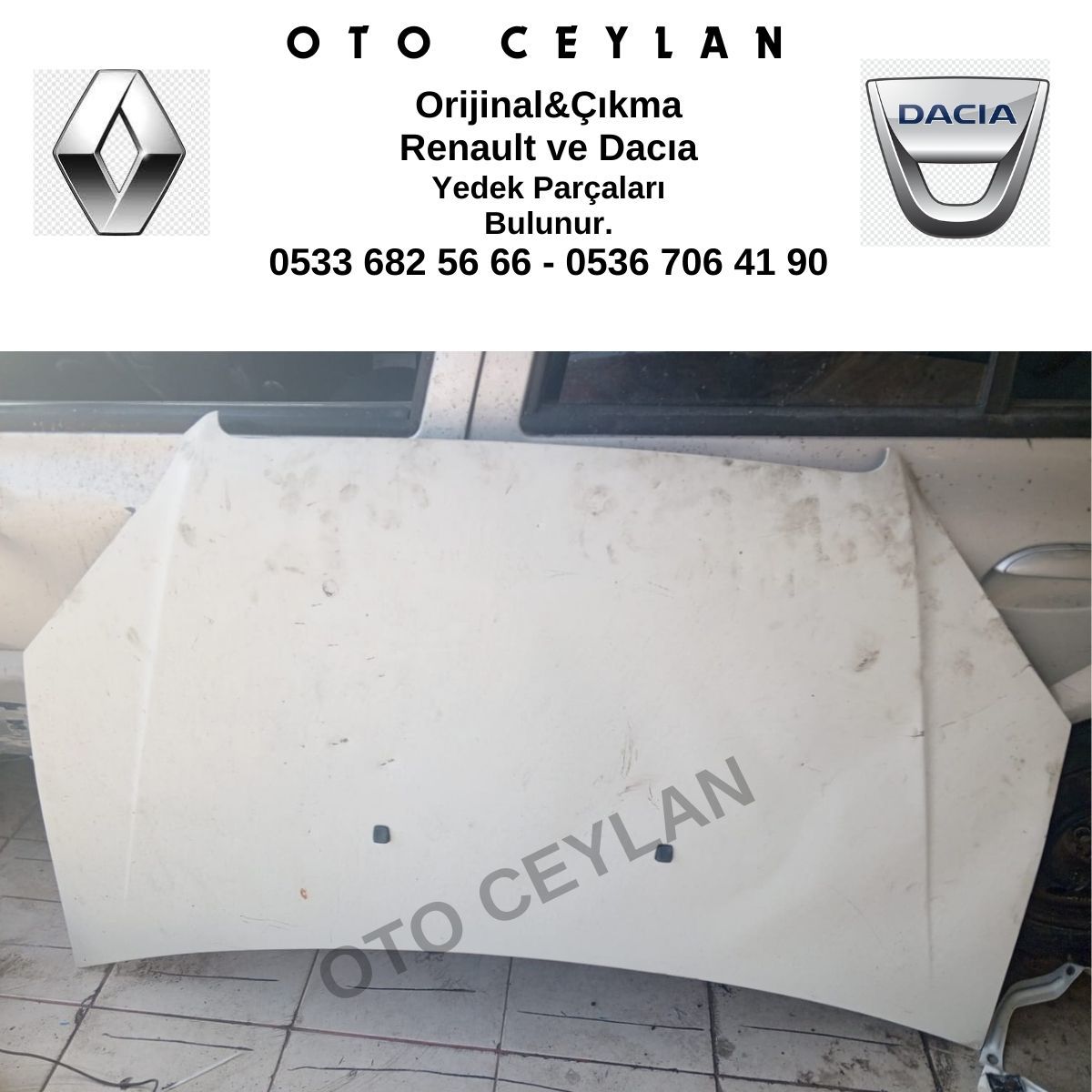 OPR 51934310 Doblo 1.3 Ön Kaput Orijinal Çıkma