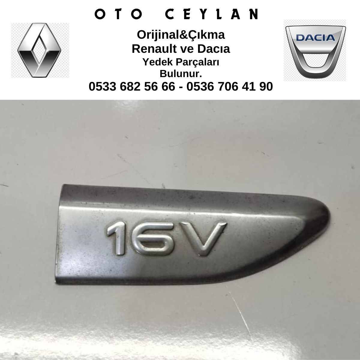 16V Kapı Bandı Yazısı Çıkma Orjinal