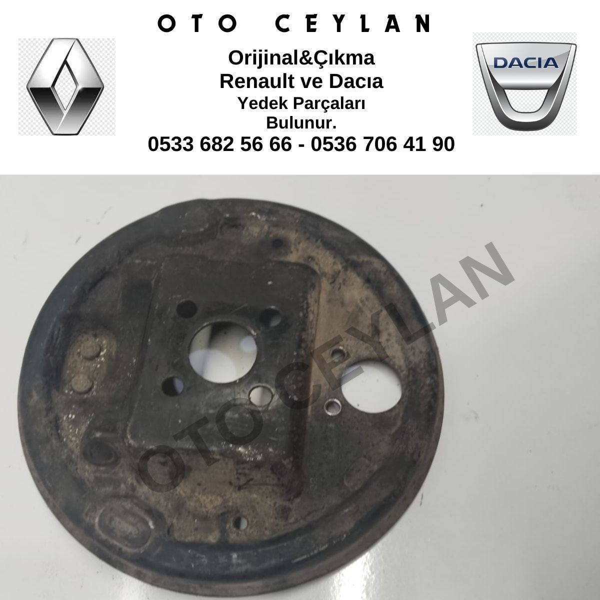 321911702 Logan 2008 LS0G K7J Fren Diski Muhafazası Arka Sol Orijinal Çıkma