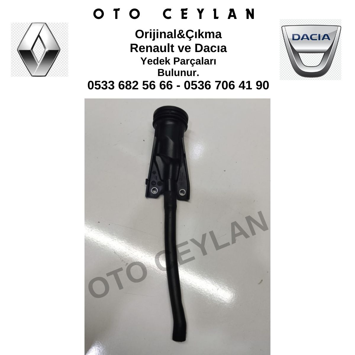 8201155685 Megane 3 Fluence 1.5 Dci Yağ Dolum Borusu Orijinal Çıkma