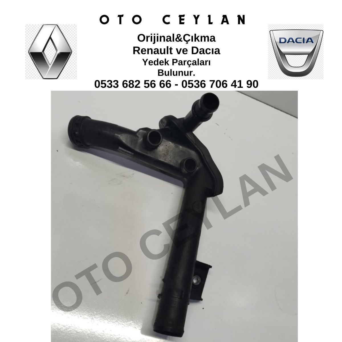 210473766R Fluence Devirdaim Blok Su Borusu Orijinal Çıkma