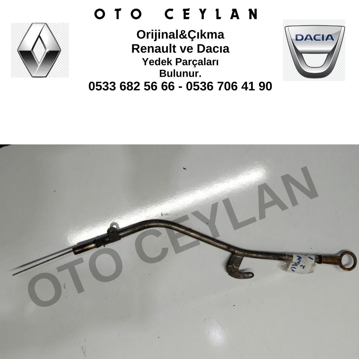 8200253926 8200666284 Megane 2 Scenic 2 80BG 1.5 Dci Yağ Çubuğu Orijinal Çıkma