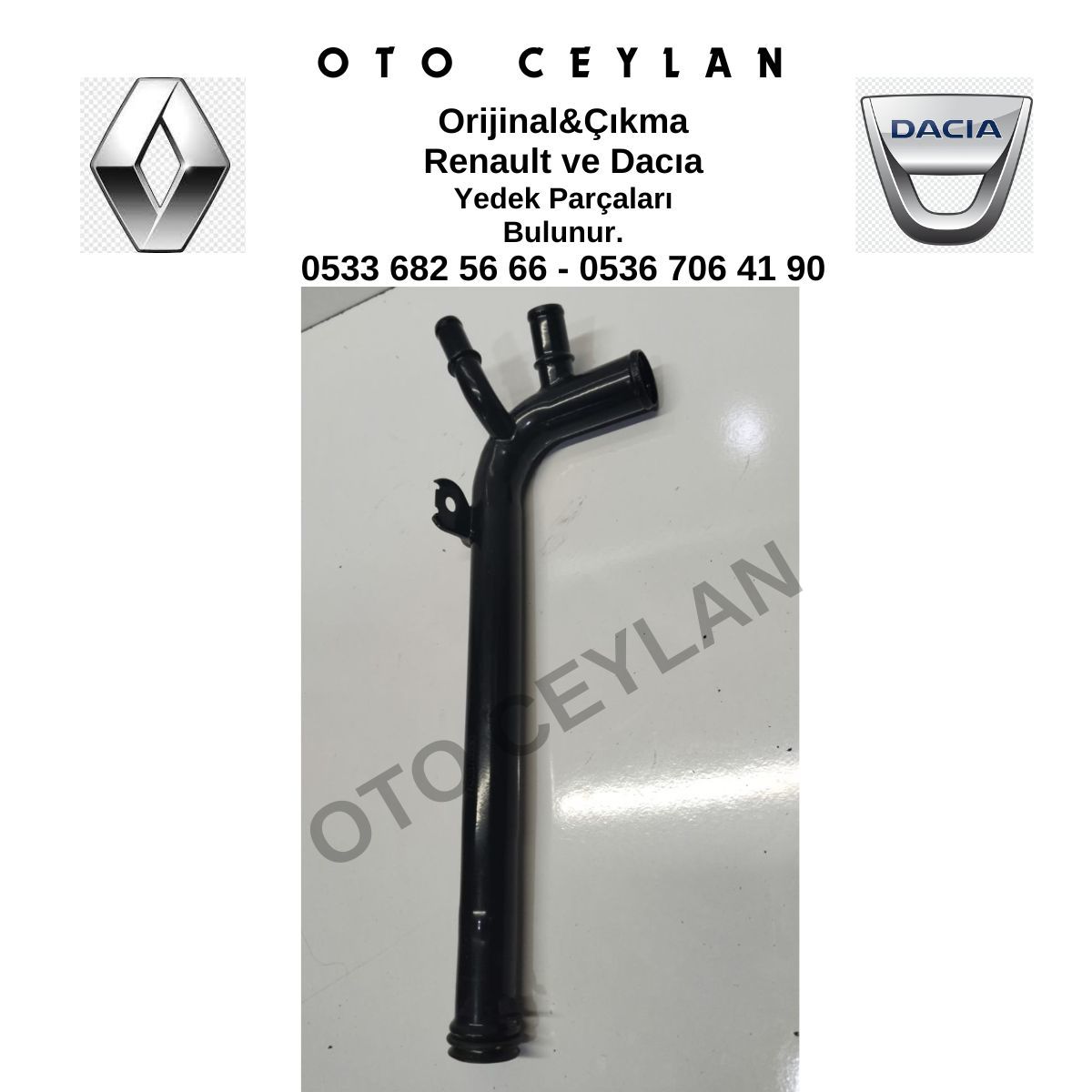 7700870330 R19 Europa Megane 1 Devirdaim Blok Su Borusu 1.6 BV K7M Sıfır Yan Sanayi