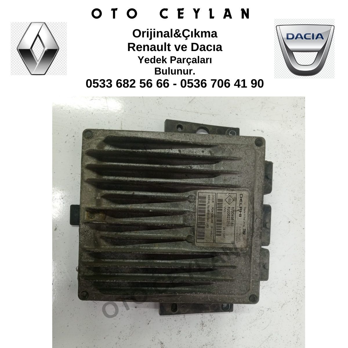 8200623310 Clio 1.5 Dci Motor Beyni Orijinal Çıkma