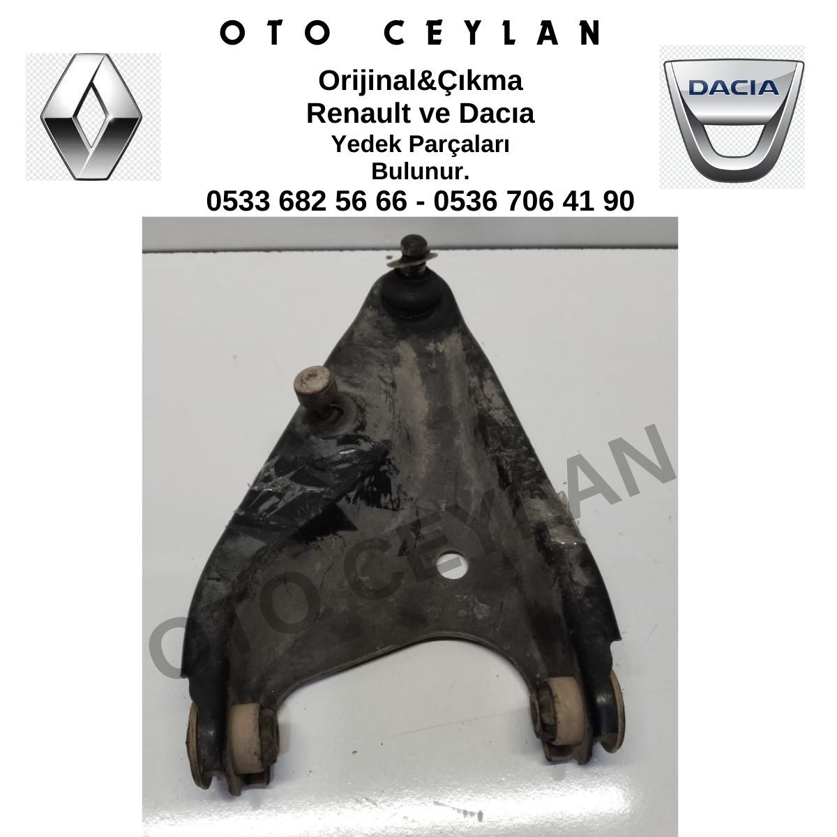545010294R Dokker Sandero Logan Clio Symbol Sol Alt Salıncak Orijinal Çıkma