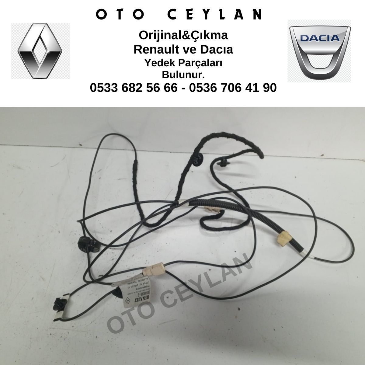 282430050R Megane Coupe Radyo Anten Kablosu Orijinal Çıkma