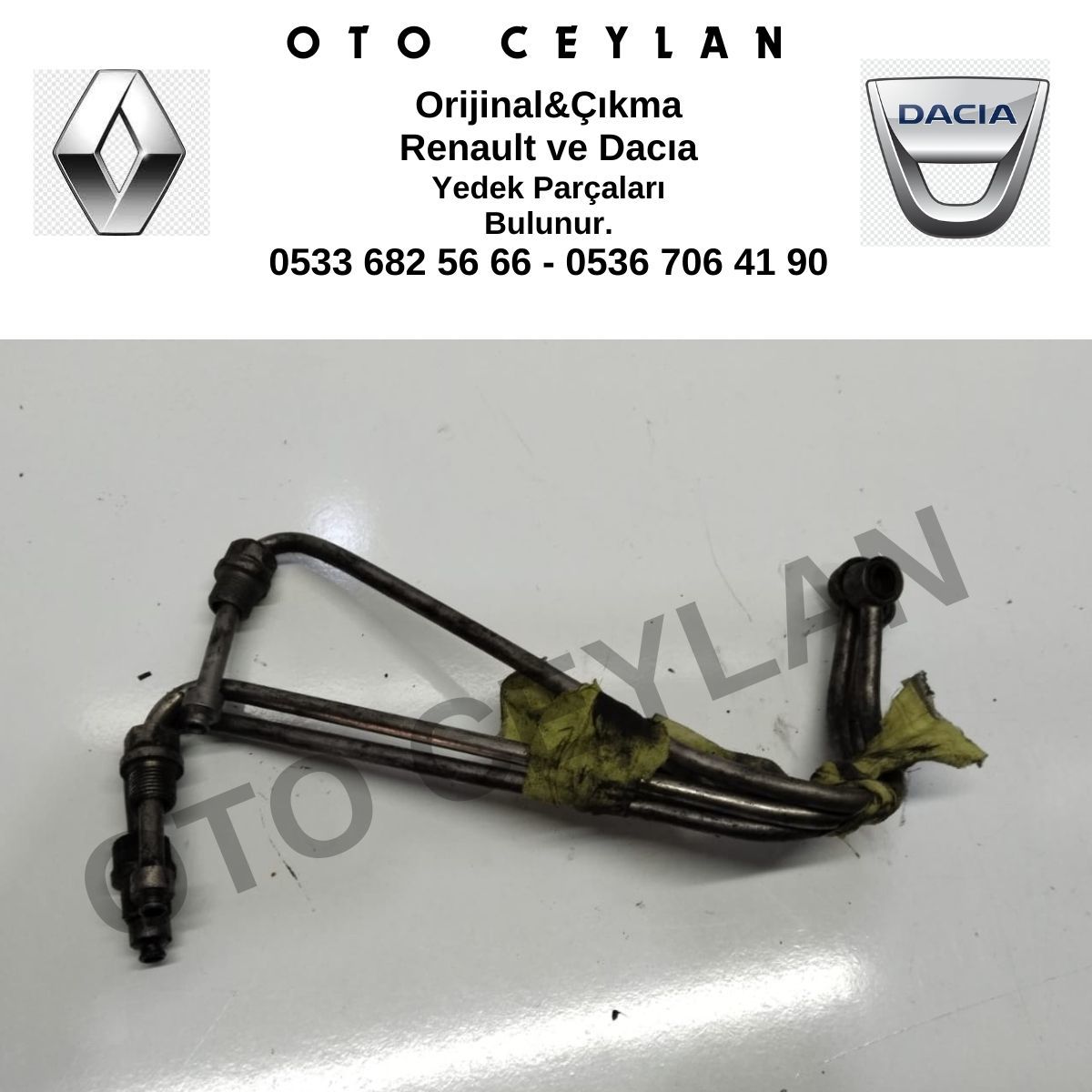 Renault Turbo Yağlama Borusu Orijinal Çıkma