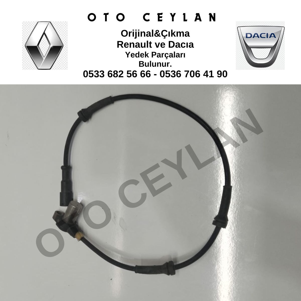 7700429113 7700832768 Megane 1 Ön ABS Kablosu Sensörü Orijinal Çıkma