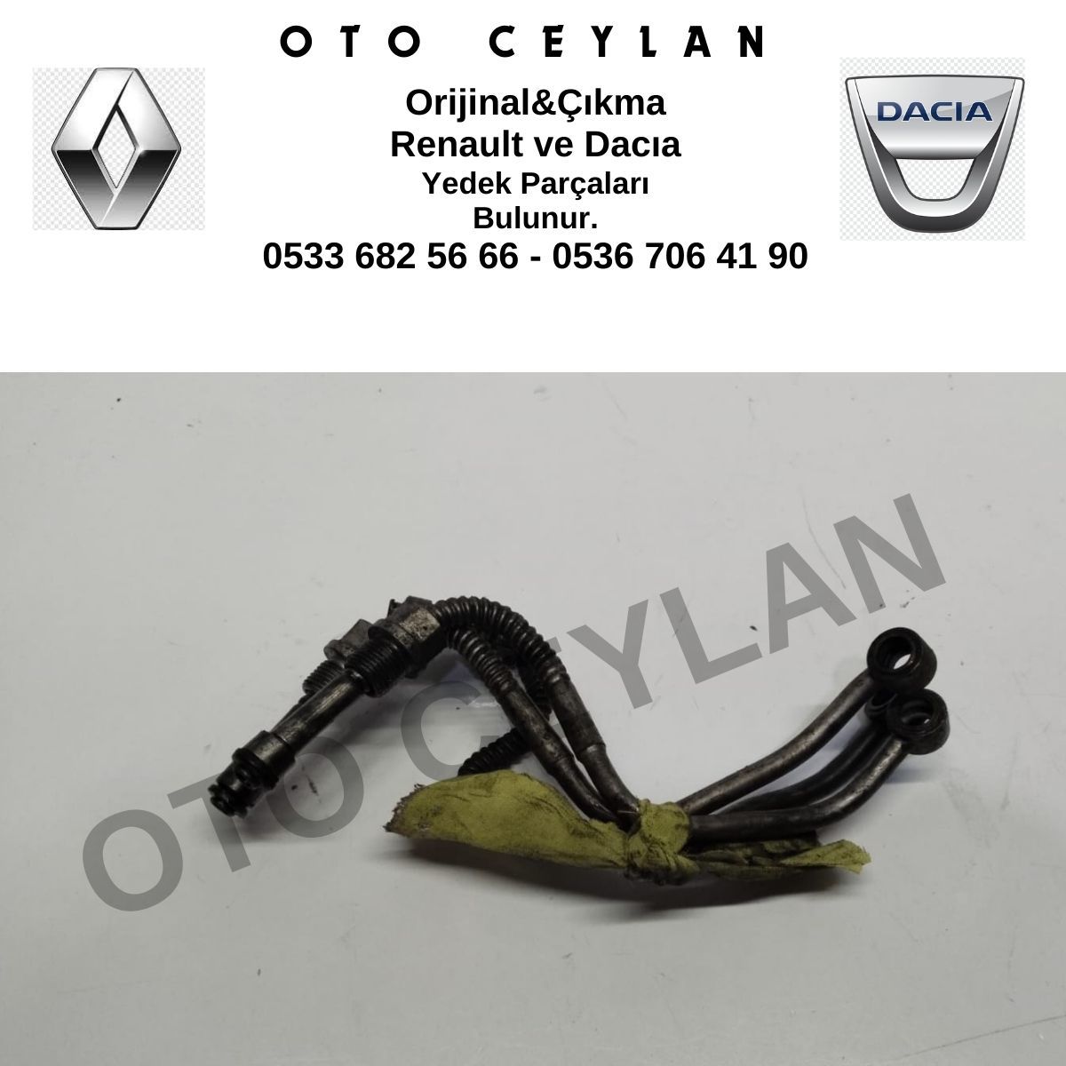 Renault Turbo Yağlama Borusu Orijinal Çıkma
