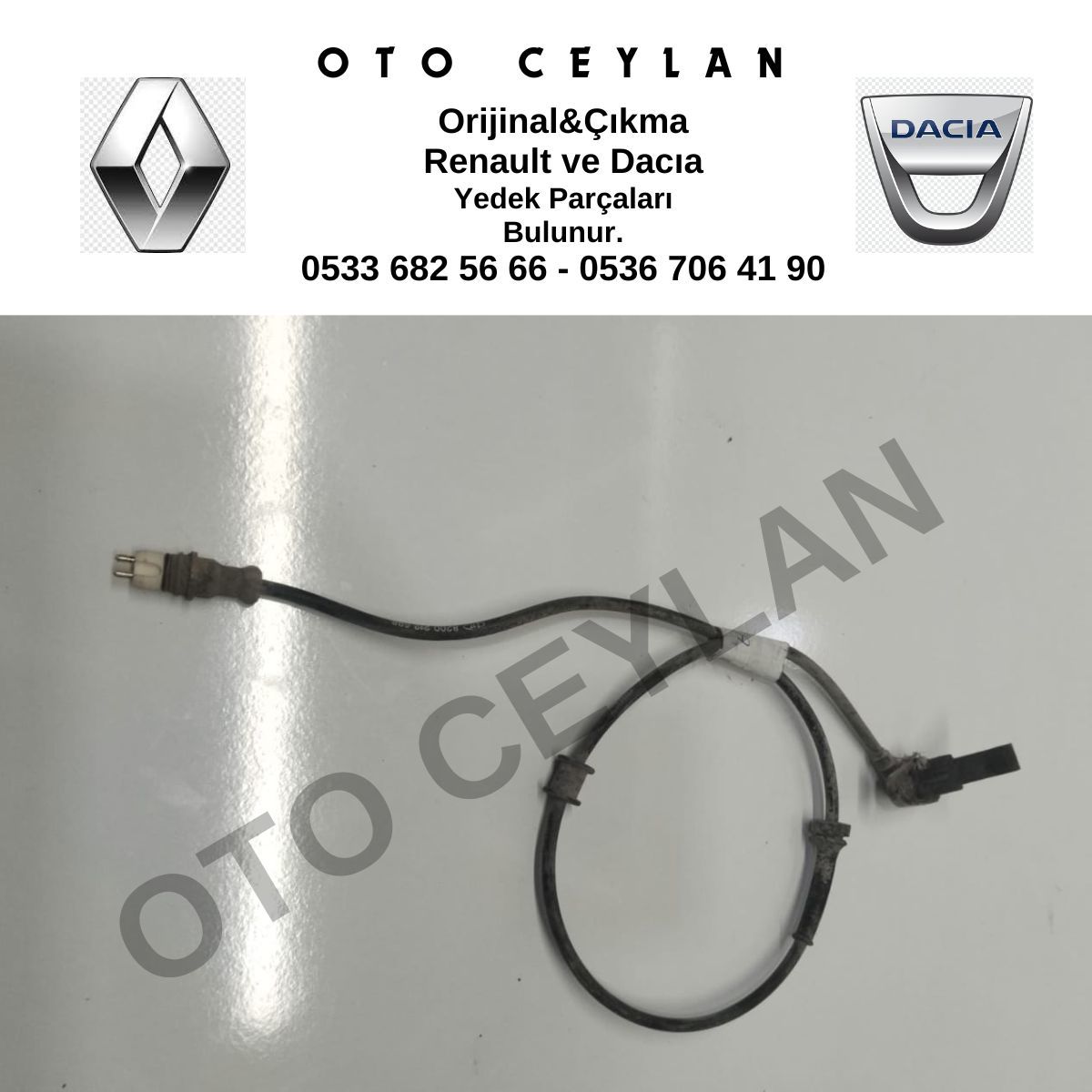 8200212698 Kango 3 Arka ABS Kablosu Sensörü Orijinal Çıkma