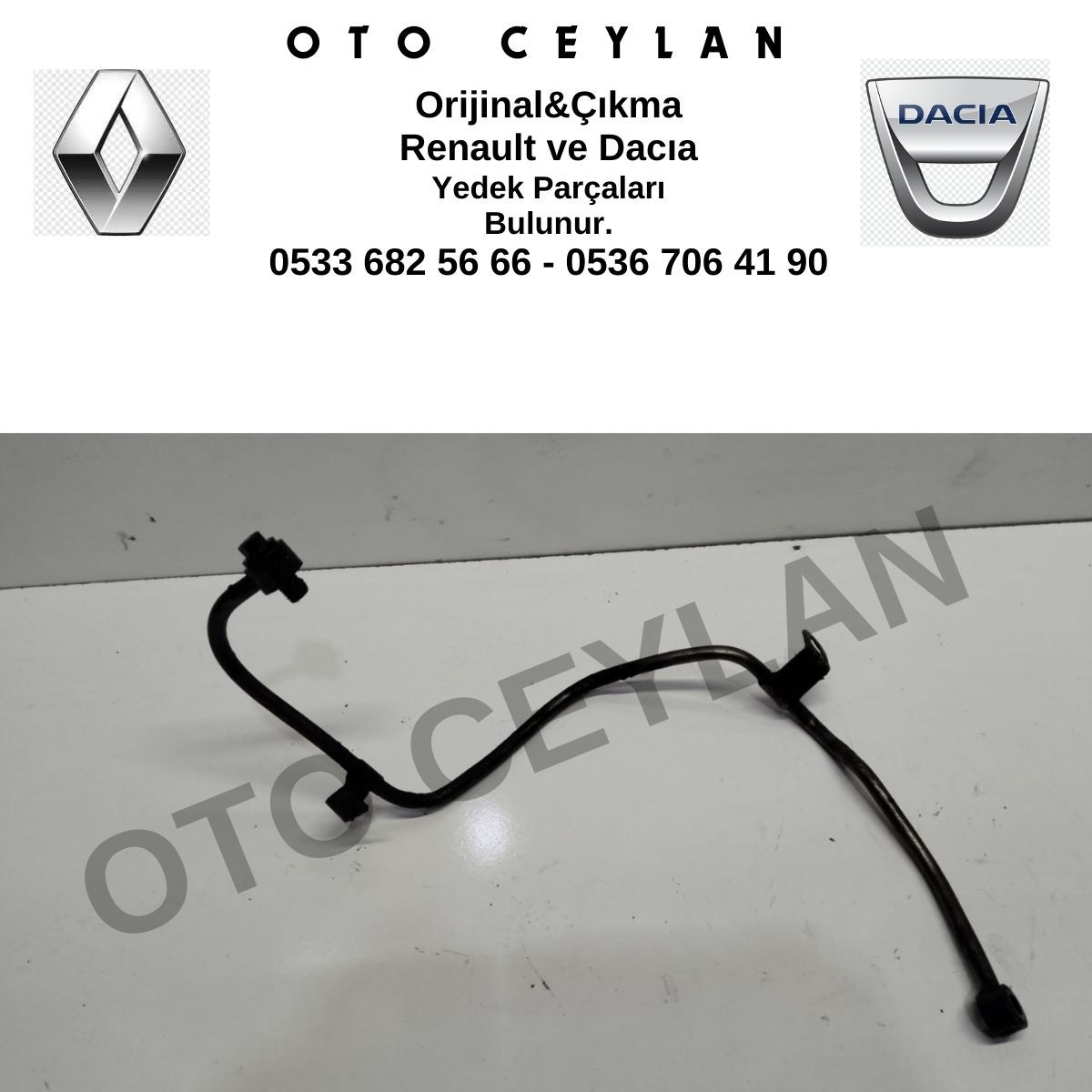 Renault Turbo Yağlama Borusu Orijinal Çıkma