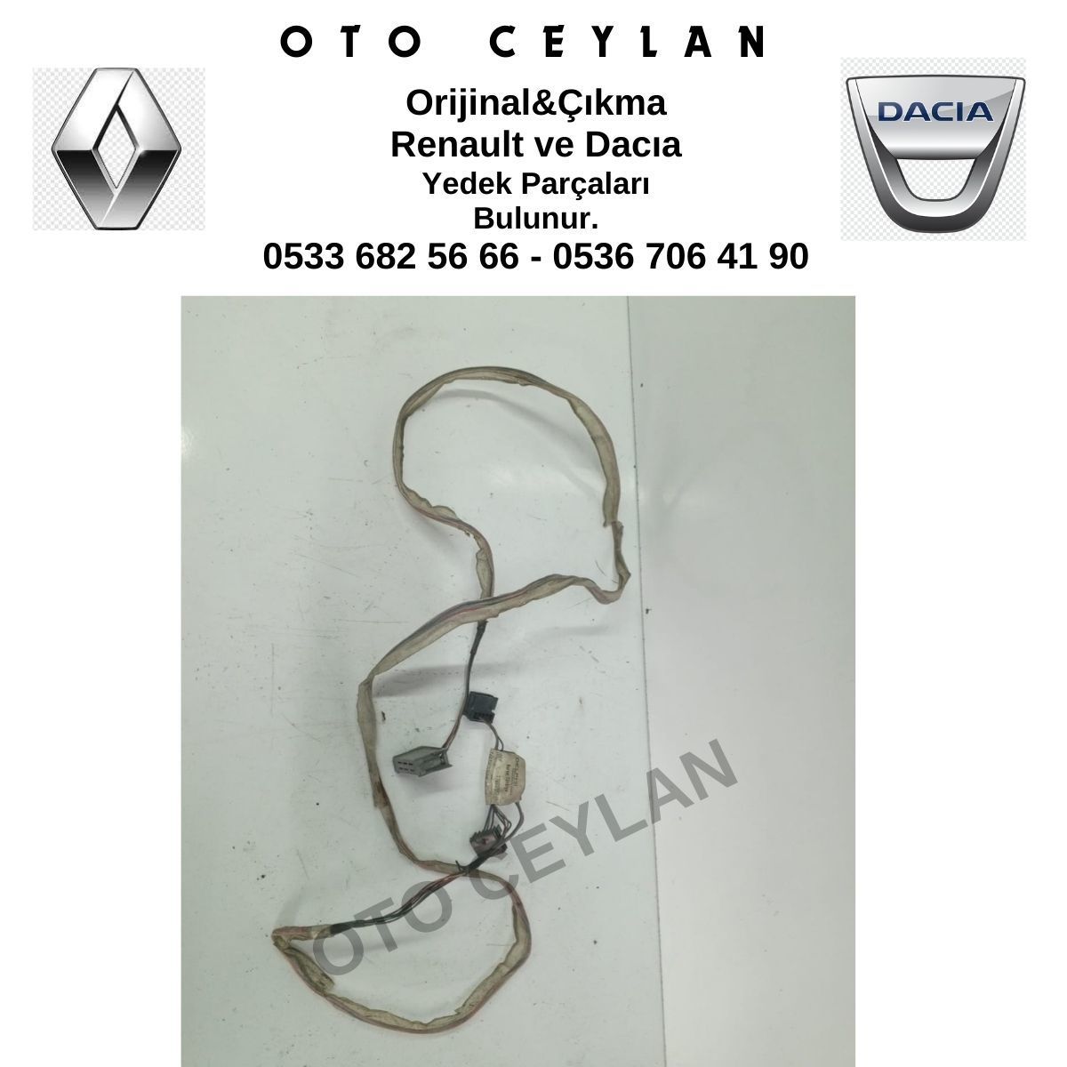 7702255245 Megane 2 Tavan Kablosu Orijinal Çıkma