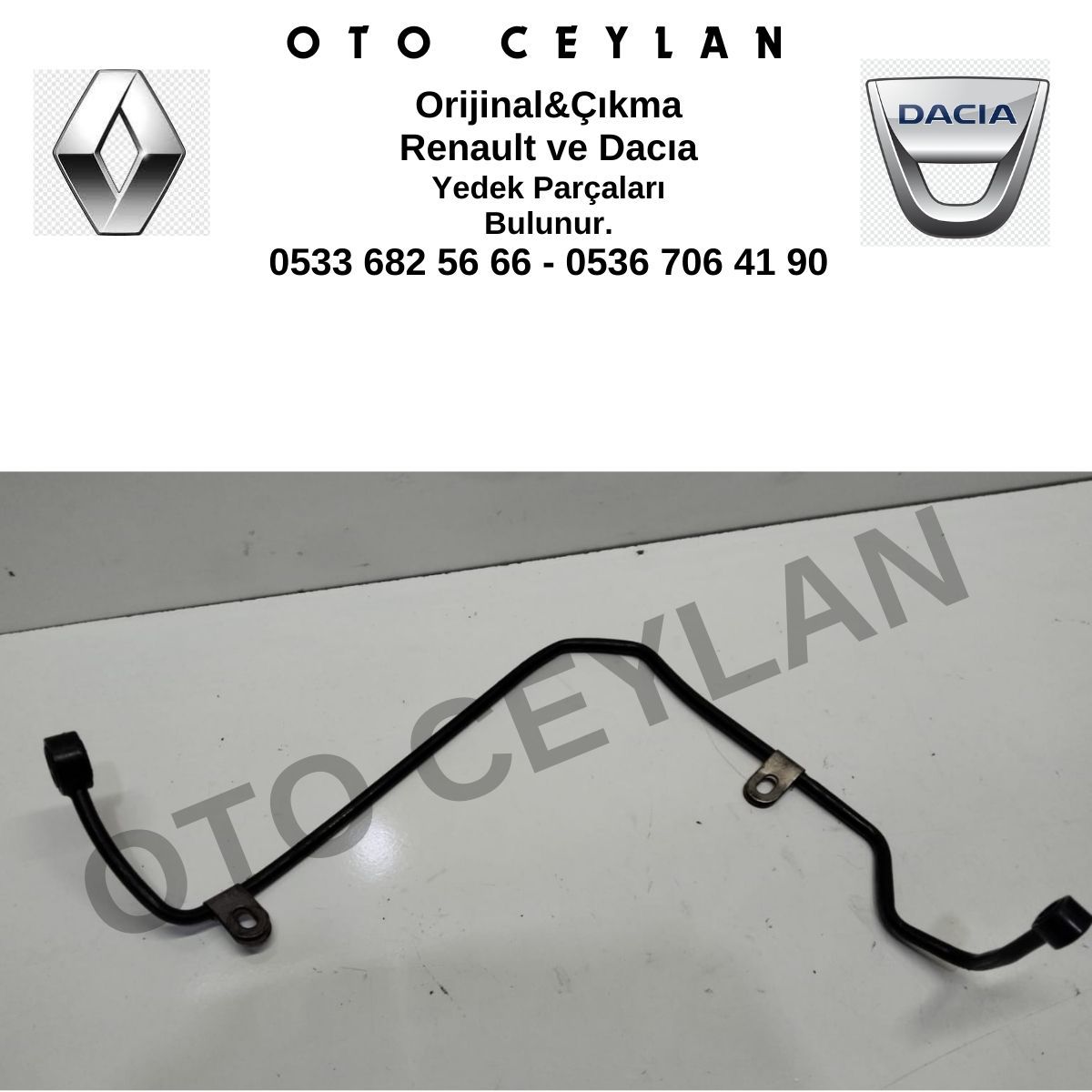 Renault Turbo Yağlama Borusu Orijinal Çıkma