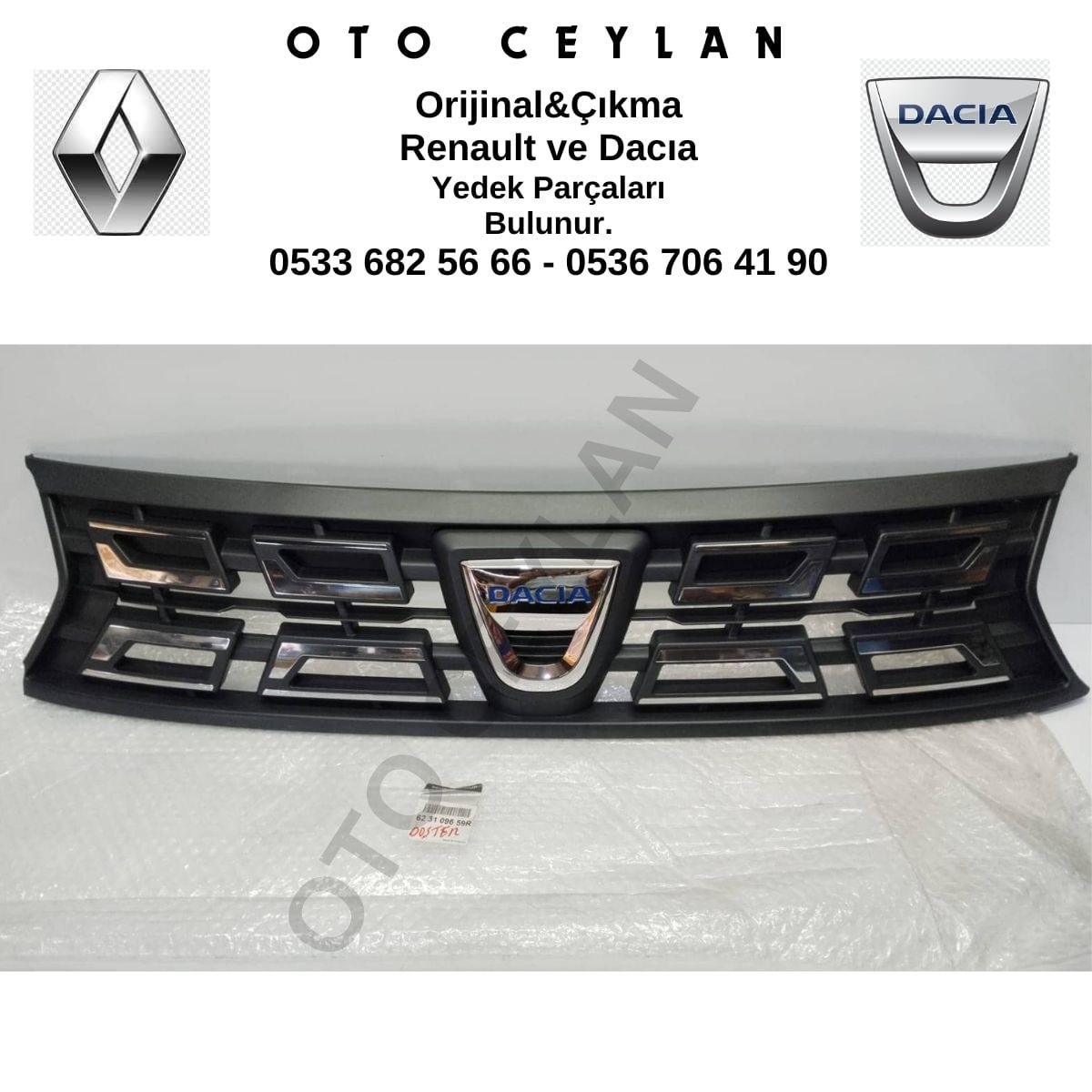 623109659R Duster Ön Panjur Hafif Hatalı Orijinal Sıfır