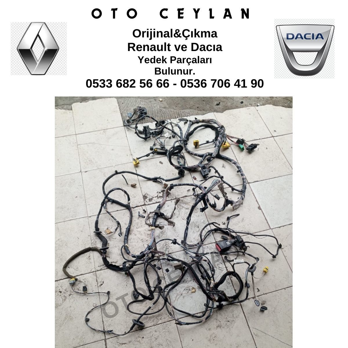 241631139R Megane 3 Arka Tesisat Orijinal Çıkma