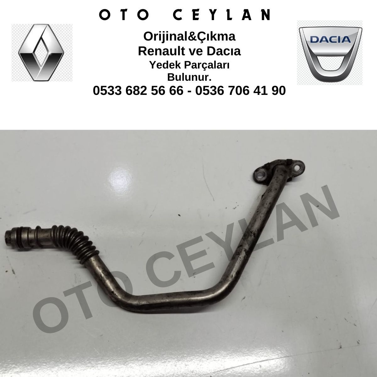 Renault Turbo Yağlama Borusu Orijinal Çıkma