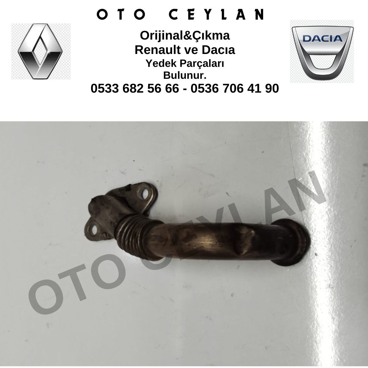 8200217887 Scenic 2 Megane 2 Laguna 2 Egr Borusu 1.9 Dizel F9Q Orijinal Çıkma