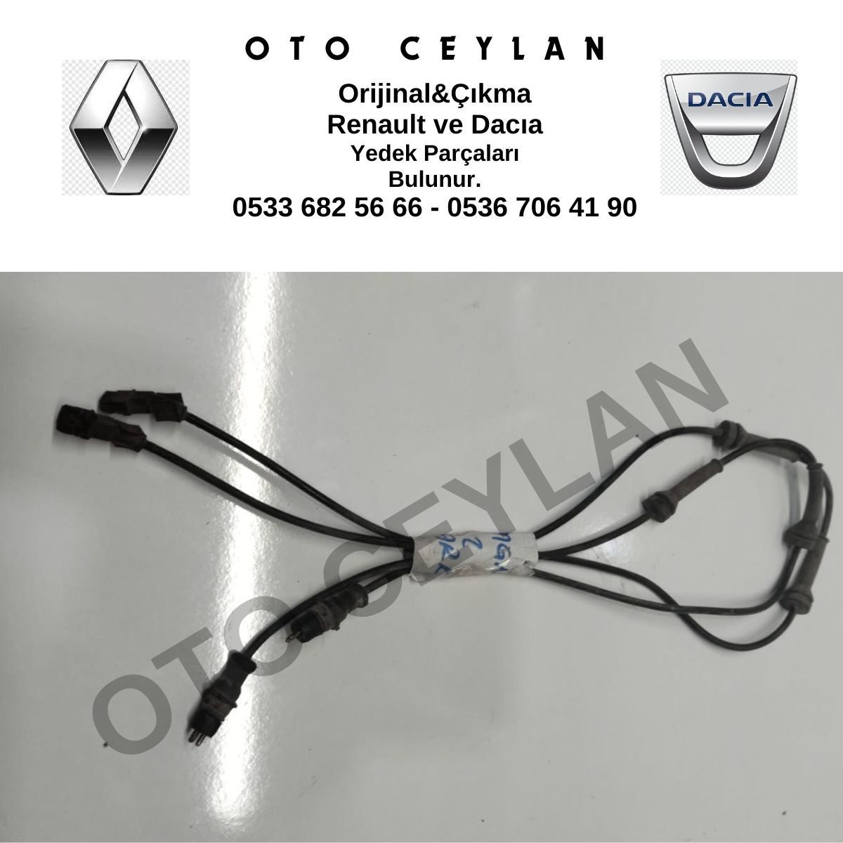 8200296571 Megane 2 Arka ABS Kablosu Sensörü (2003 2005) Orijinal Çıkma