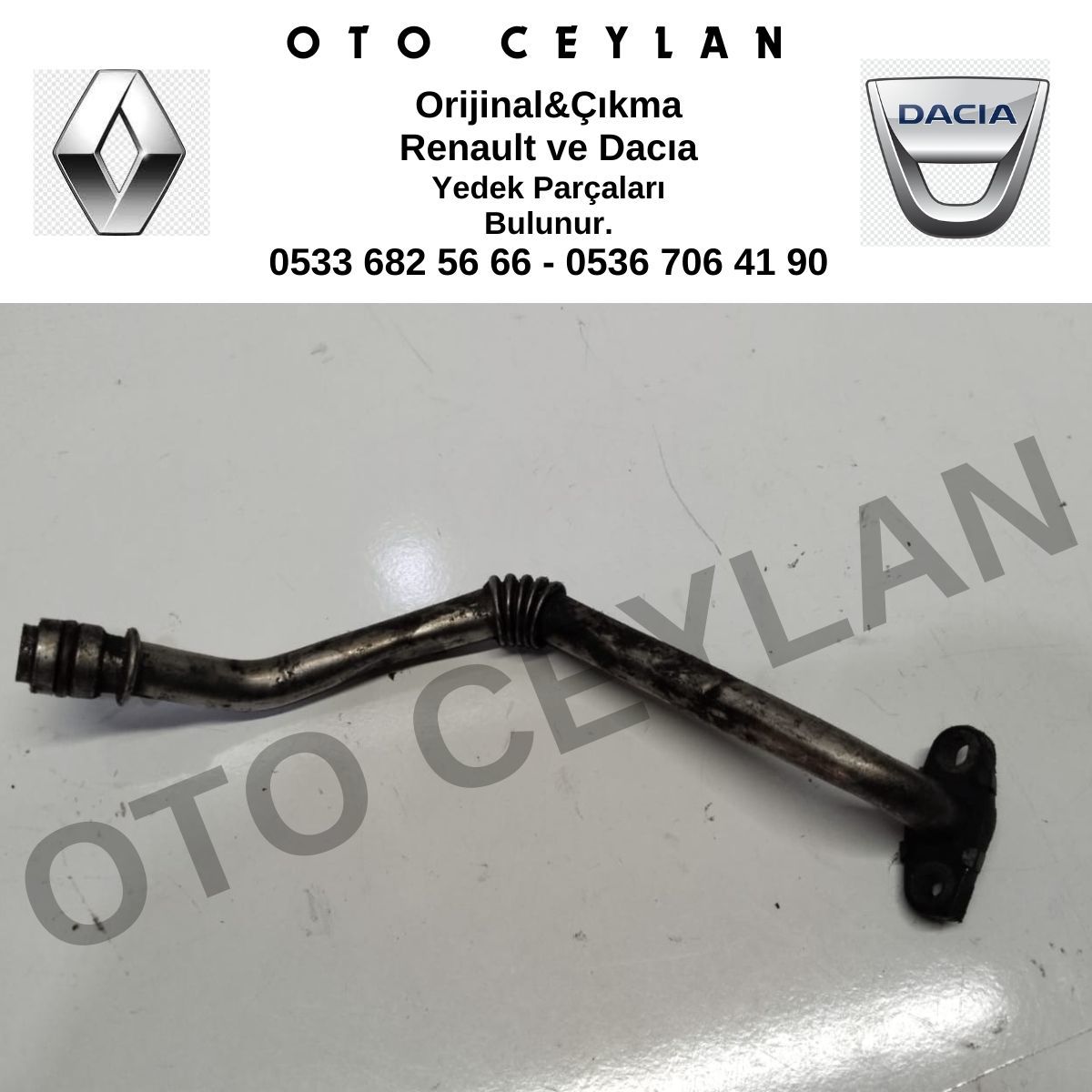 Renault Turbo Yağlama Borusu Orijinal Çıkma