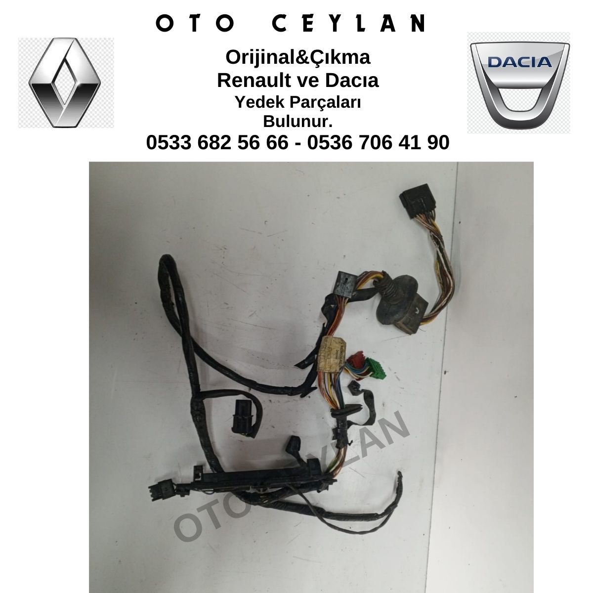 7700281969 Twingo Sol Ön Kapı Tesisat Orijinal Çıkma