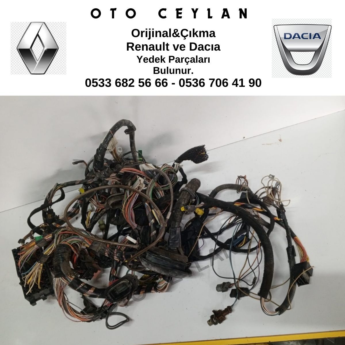 8200306992 Kango 1.5 Absli Torpido Tesisatı Orijinal Çıkma