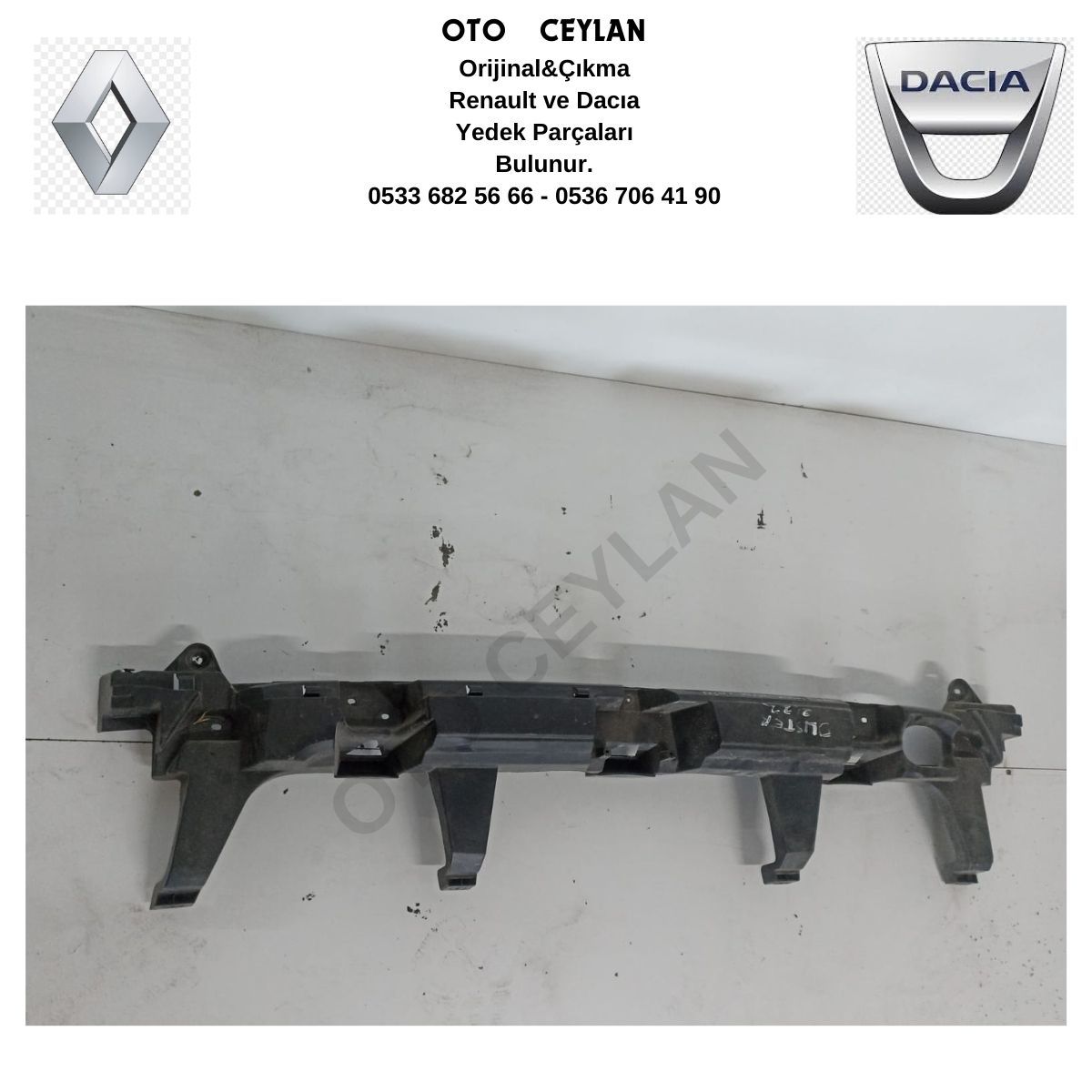 850908914R Duster arka Tampon Darbe Emici Çıkma Orijinal