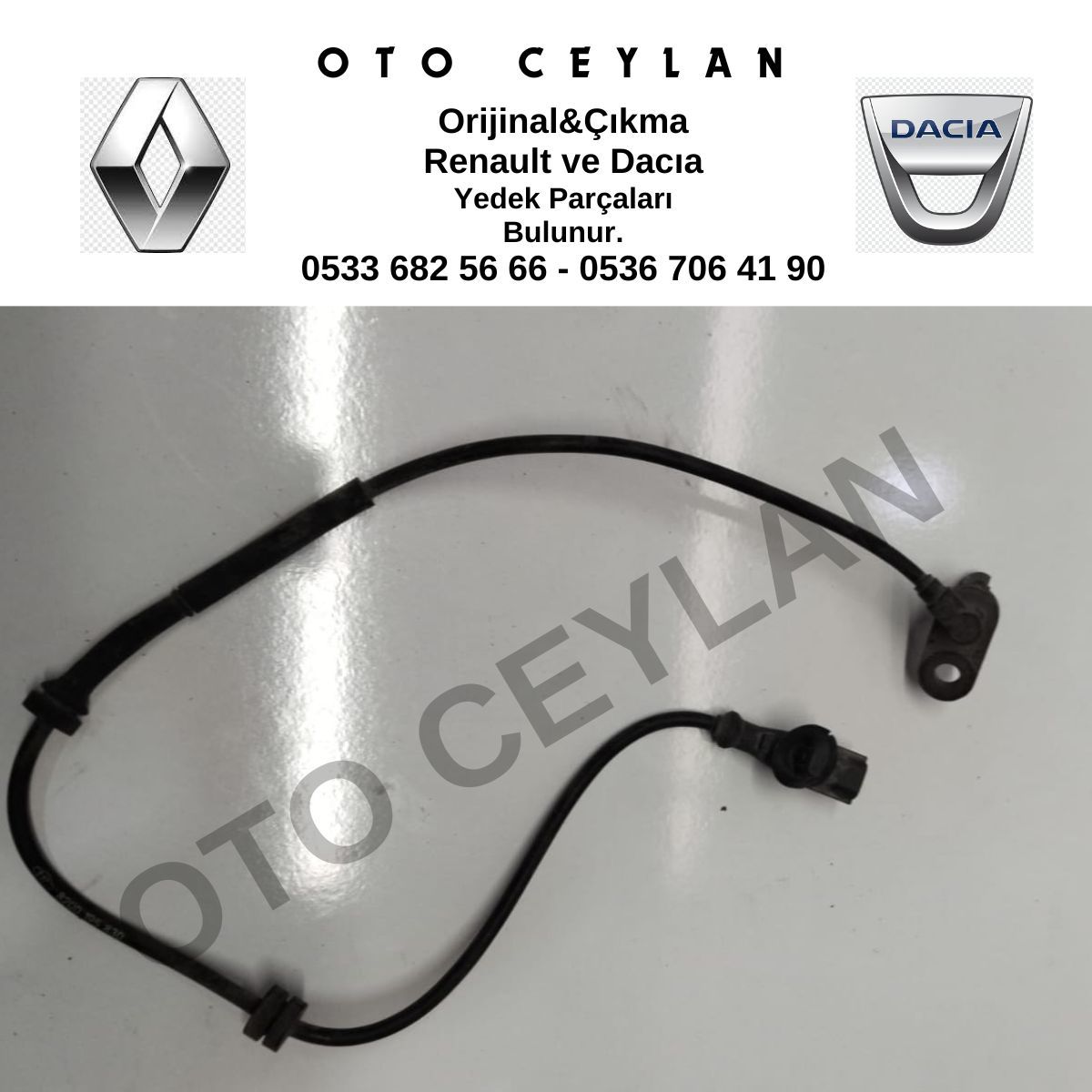 8200195830 Clio 3 Arka Sağ ABS Kablosu Orijinal Çıkma