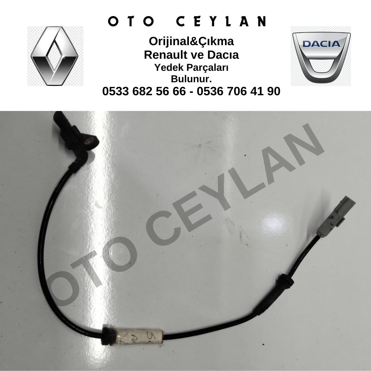 479008777R 479005846R Logan 2 Sedan Mcv 15Dci Sandero ABS Sensörü Orijinal Çıkma