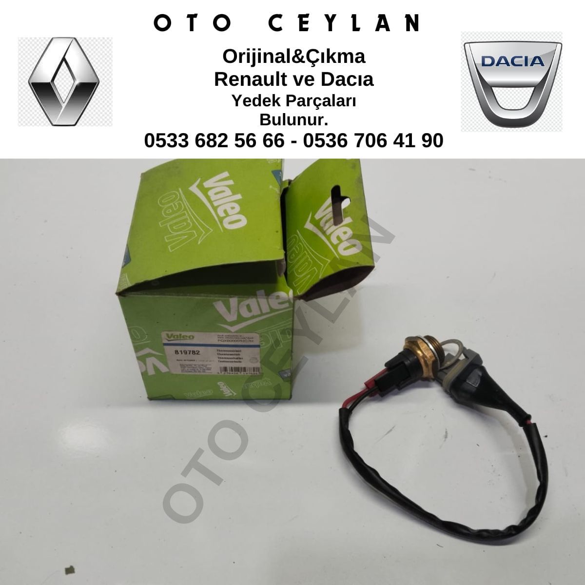 Valeo 819782 R9 R11 R19 R21 Fan Müşürü Klimalı Kablolu