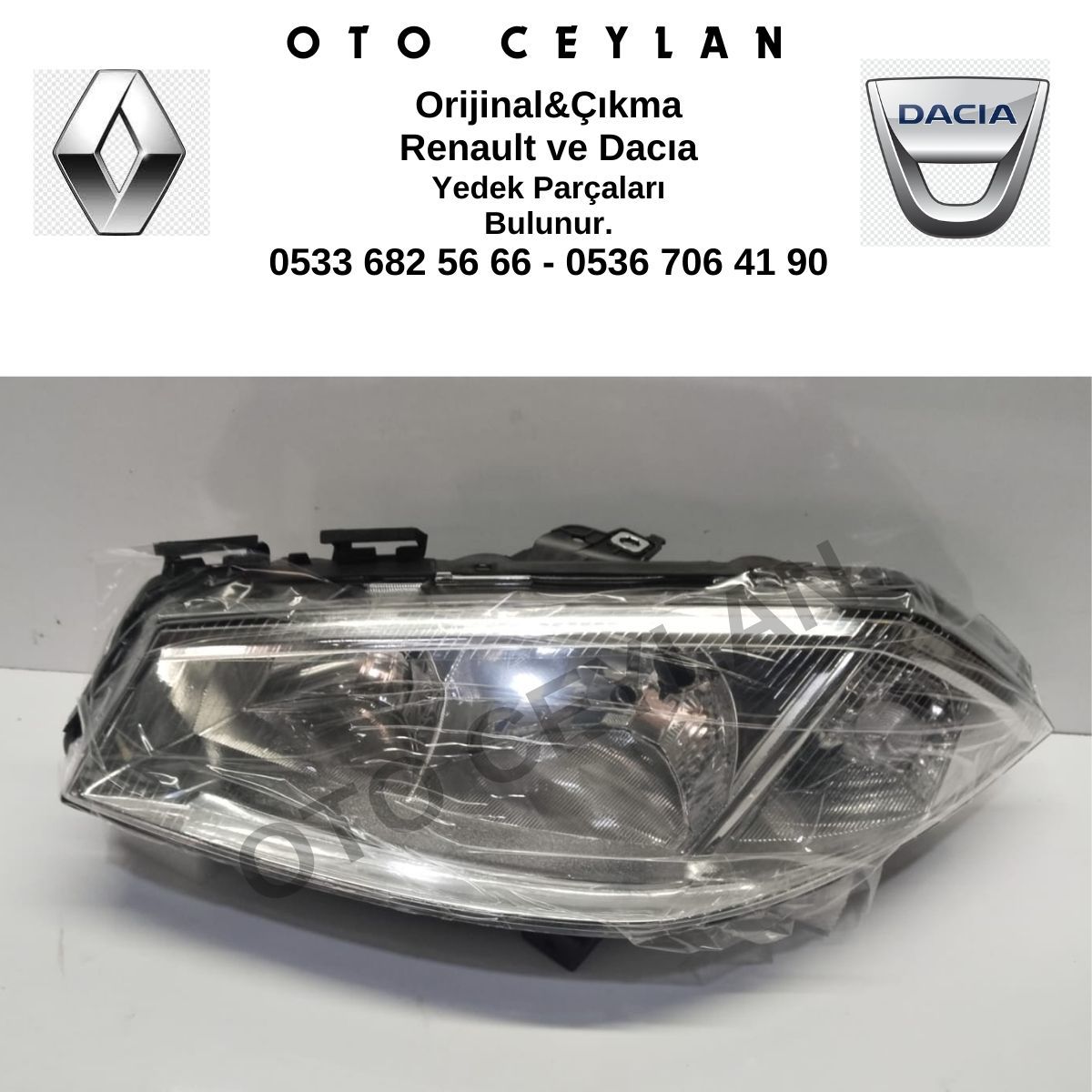 Ayfar 202236 7701054656 7701064018 Megane 2 Sol Far Sinyal Elektrikli H7 H1 Sıfır Yerli Üretim