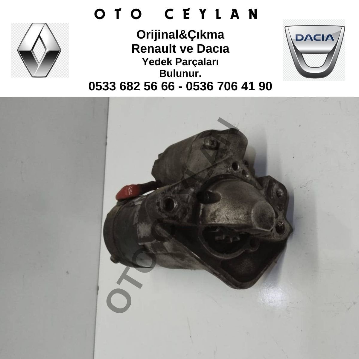 8200306595 Kangoo Megan 3 Fluence Marş Motoru Çıkma Orijinal