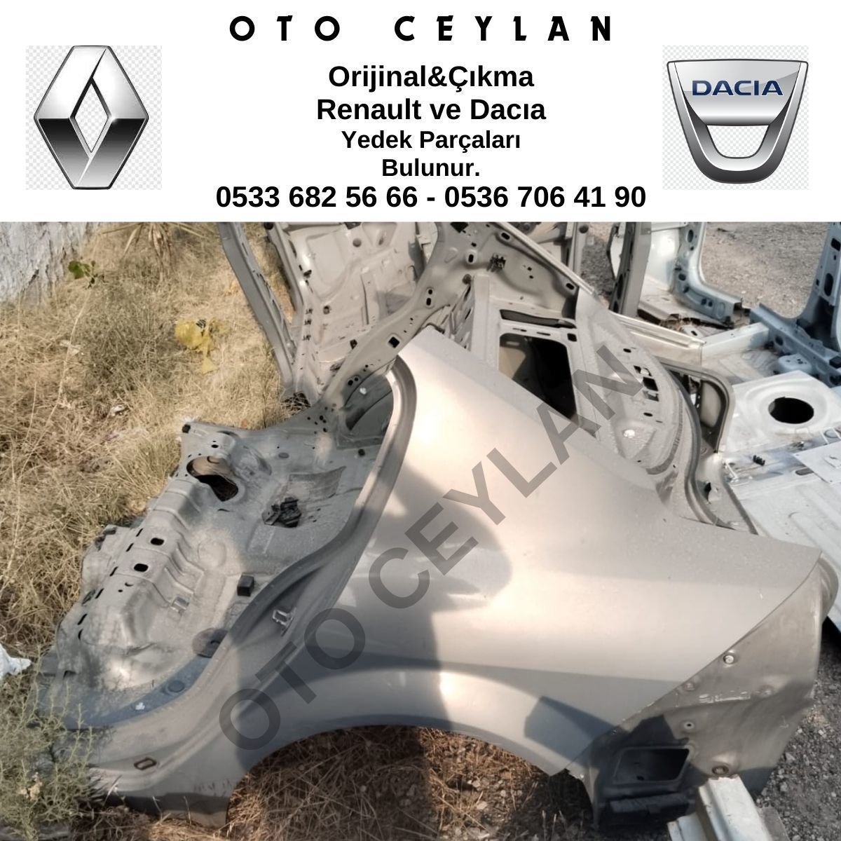 Megane 2 Sedan Sol Arka Çamurluk