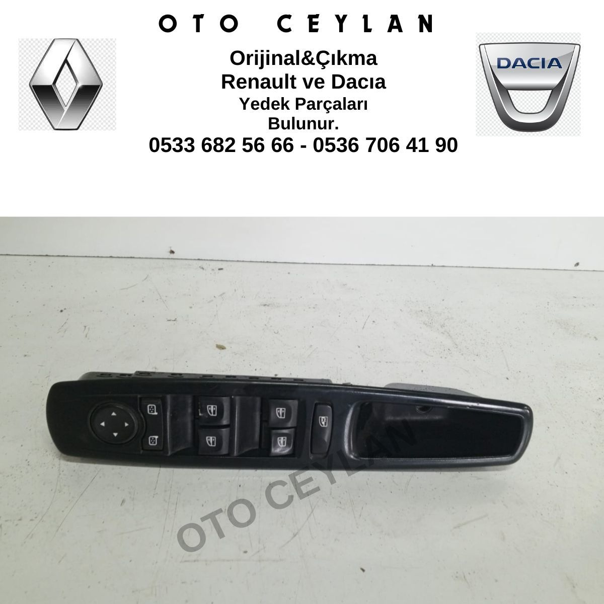 Megane 3 Cam Düğmesi Orijinal Çıkma
