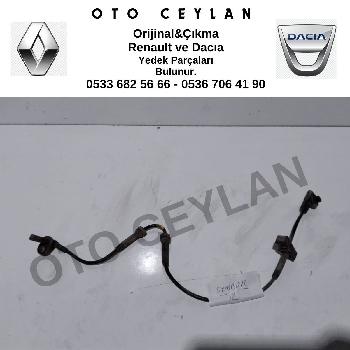479104225R Sandero 2 Dokker Lodgy Clio Symbol Fren Abs Kablosu Ön Orijinal Çıkma