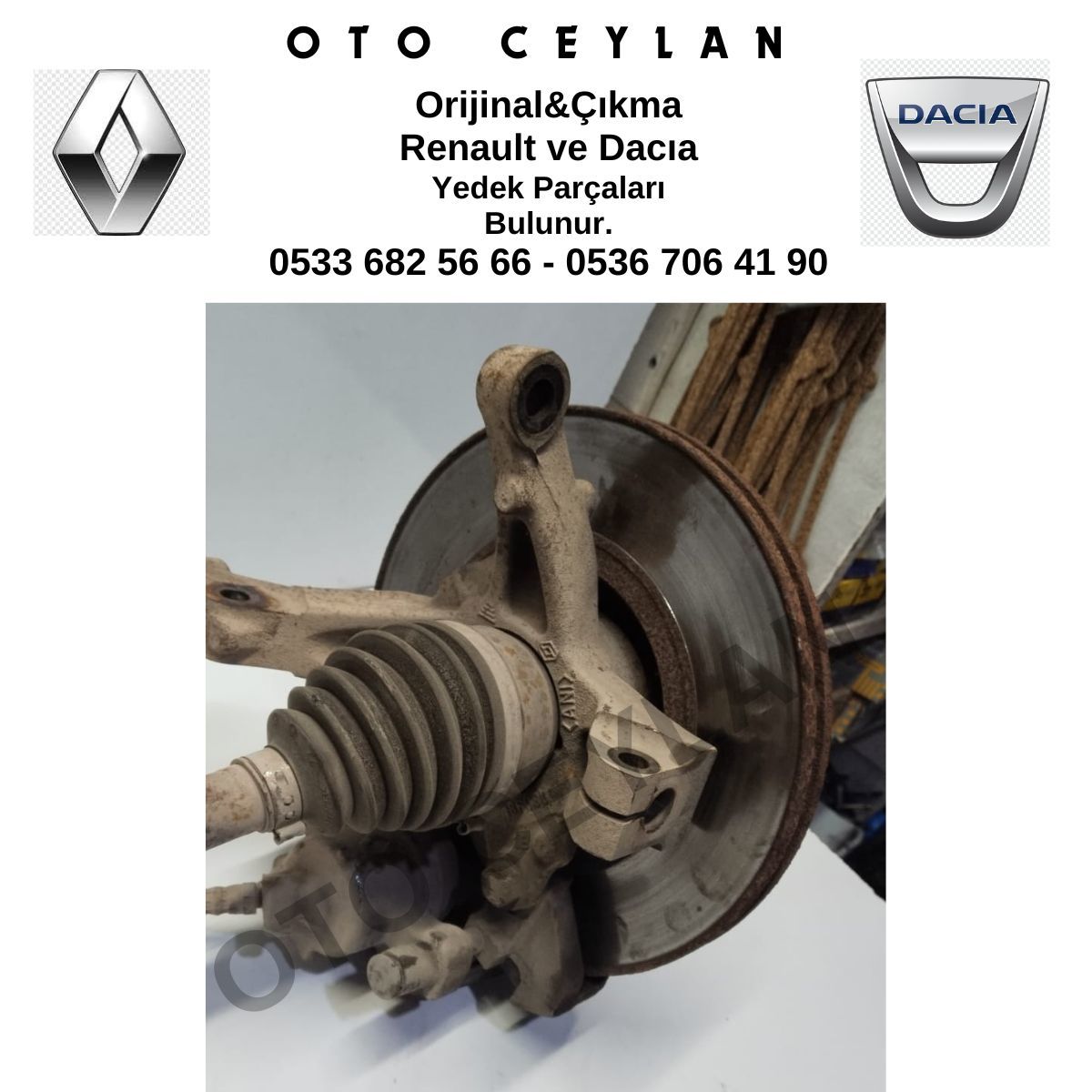 400146275R Clio Symbol Ön Aks Taşıyıcı Sağ Orijinal Çıkma
