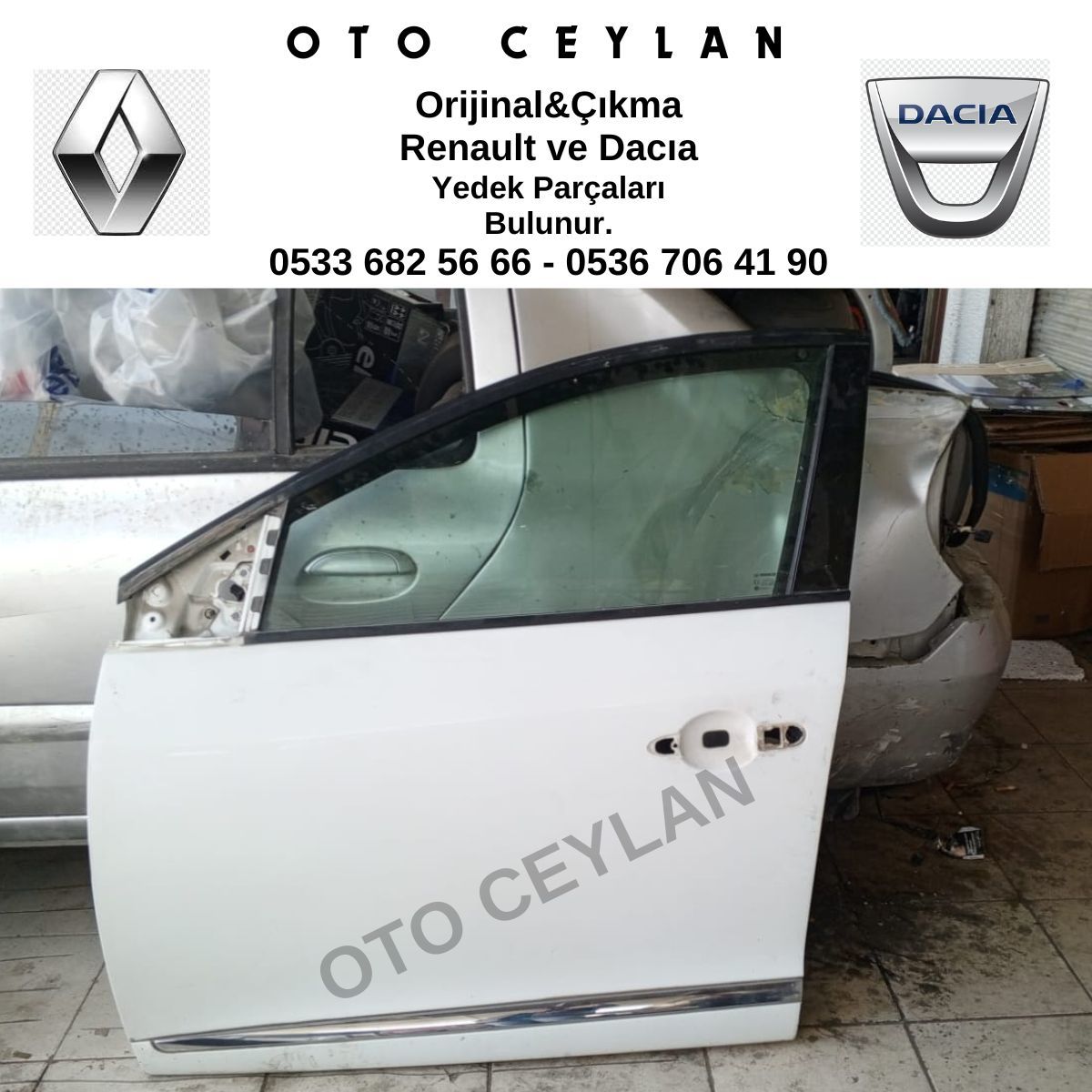 Megane 3 Sol Ön Kapı Kilit Yok Orijinal Çıkma