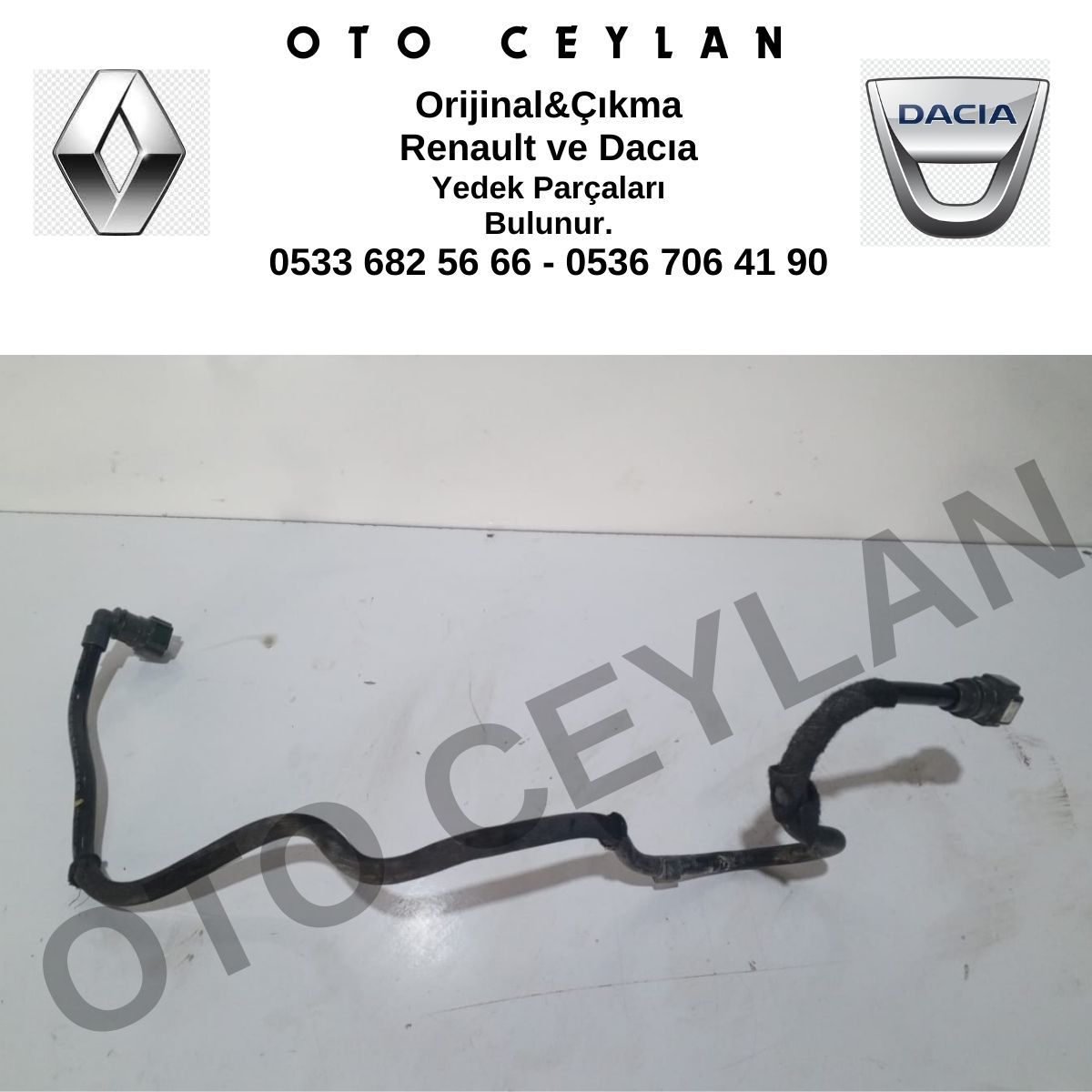164461296R Clio 2 Duster Logan 1.5 Dci K9K Mazot Borusu Orijinal Çıkma