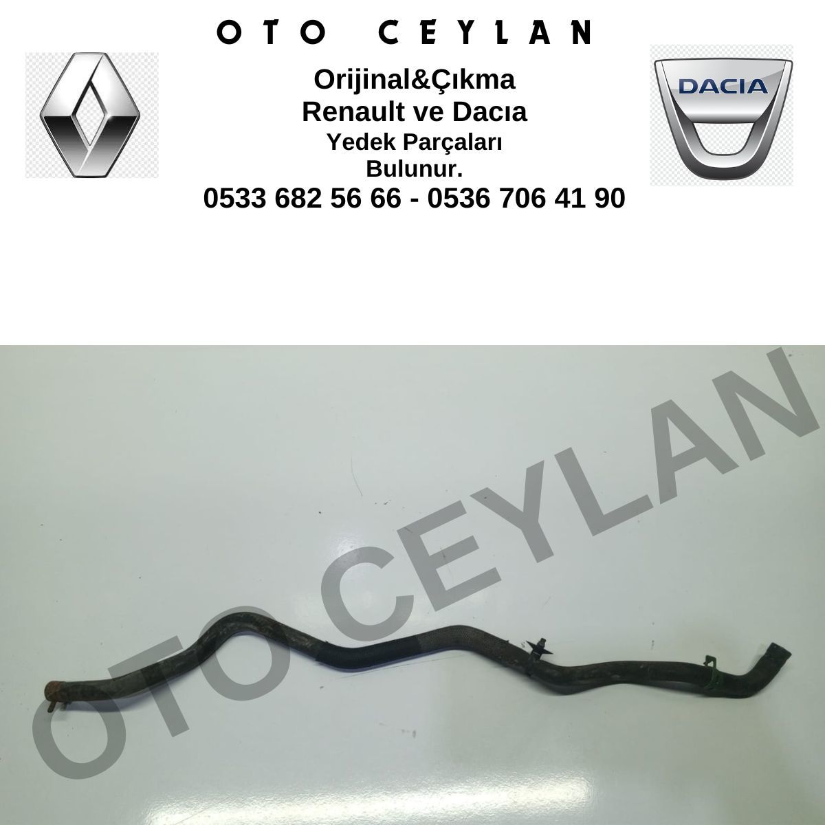 217414888R Clio Symbol Ek Depo Su Hortumu Orijinal Çıkma