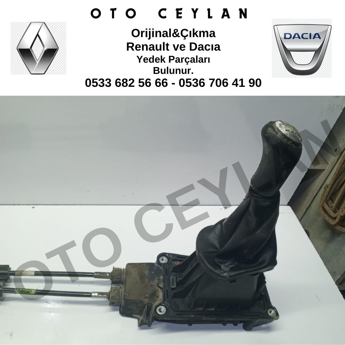 349016560R Symbol Joy Sandero Vites Kolu ve Teli Halatı Orijinal Çıkma
