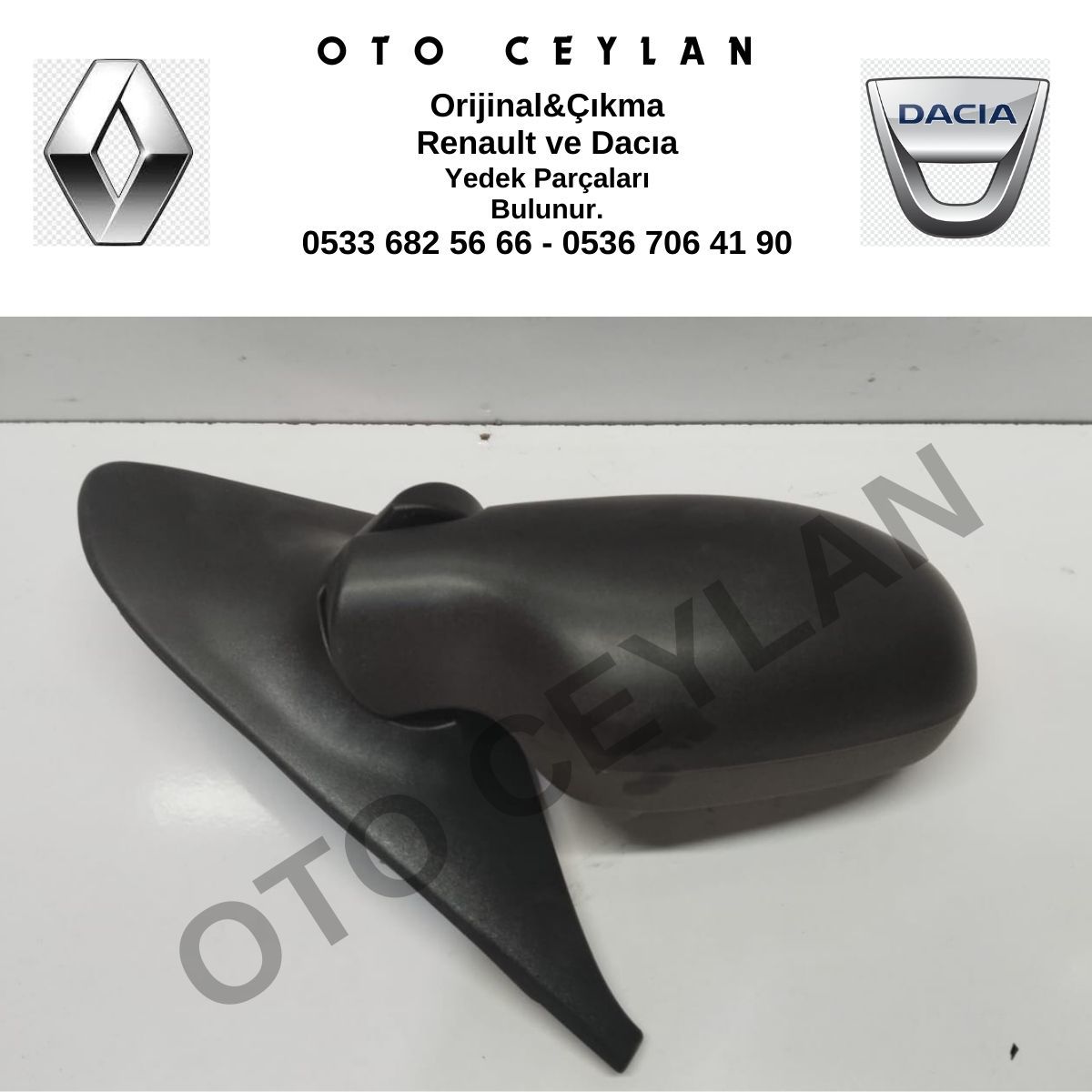 7700415330 Clio 2 Elektrikli Dış Ayna Sağ Sıfır Orijinal