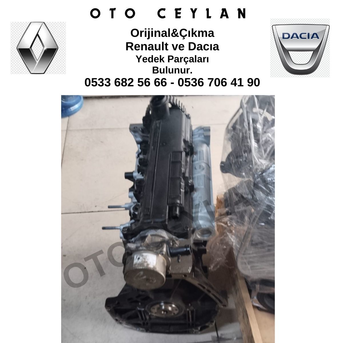 Kango Euro 4 Motor Önden Marşlı Sıfır Rektifiyesi Yapıldı