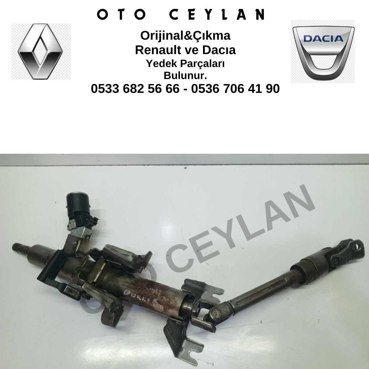 488109342R Dokker Lodgy Direksiyon Kolonu Orijinal Çıkma