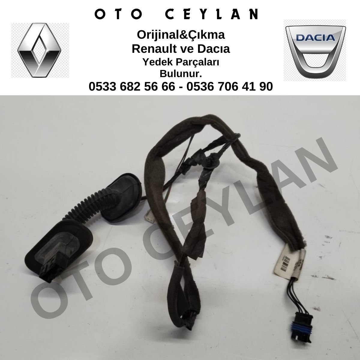 8200217369 Megane 2 Kapı Tesisatı Sol Arka Orijinal Çıkma