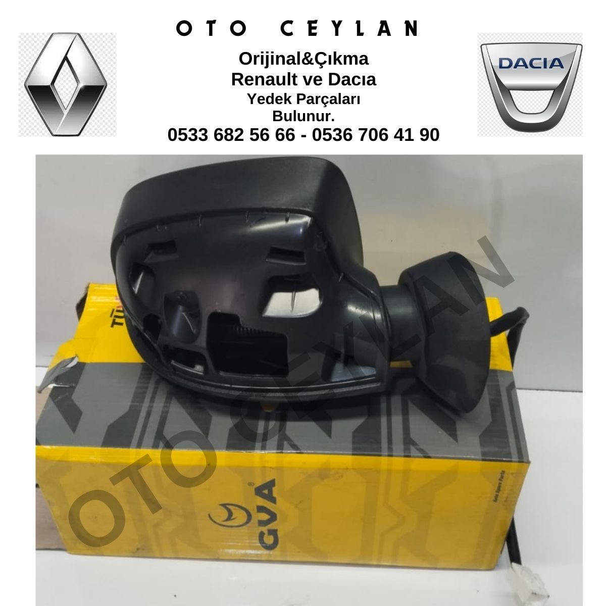 GVA 1019190 Duster Dış Dikiz Aynası Sağ Elektrikli Sıfır İthal