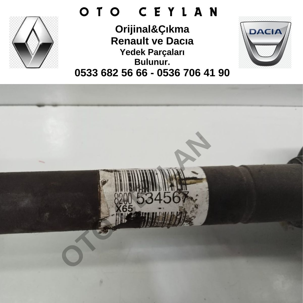 8200534580 Clio Sağ Ön Aks Orijinal Çıkma