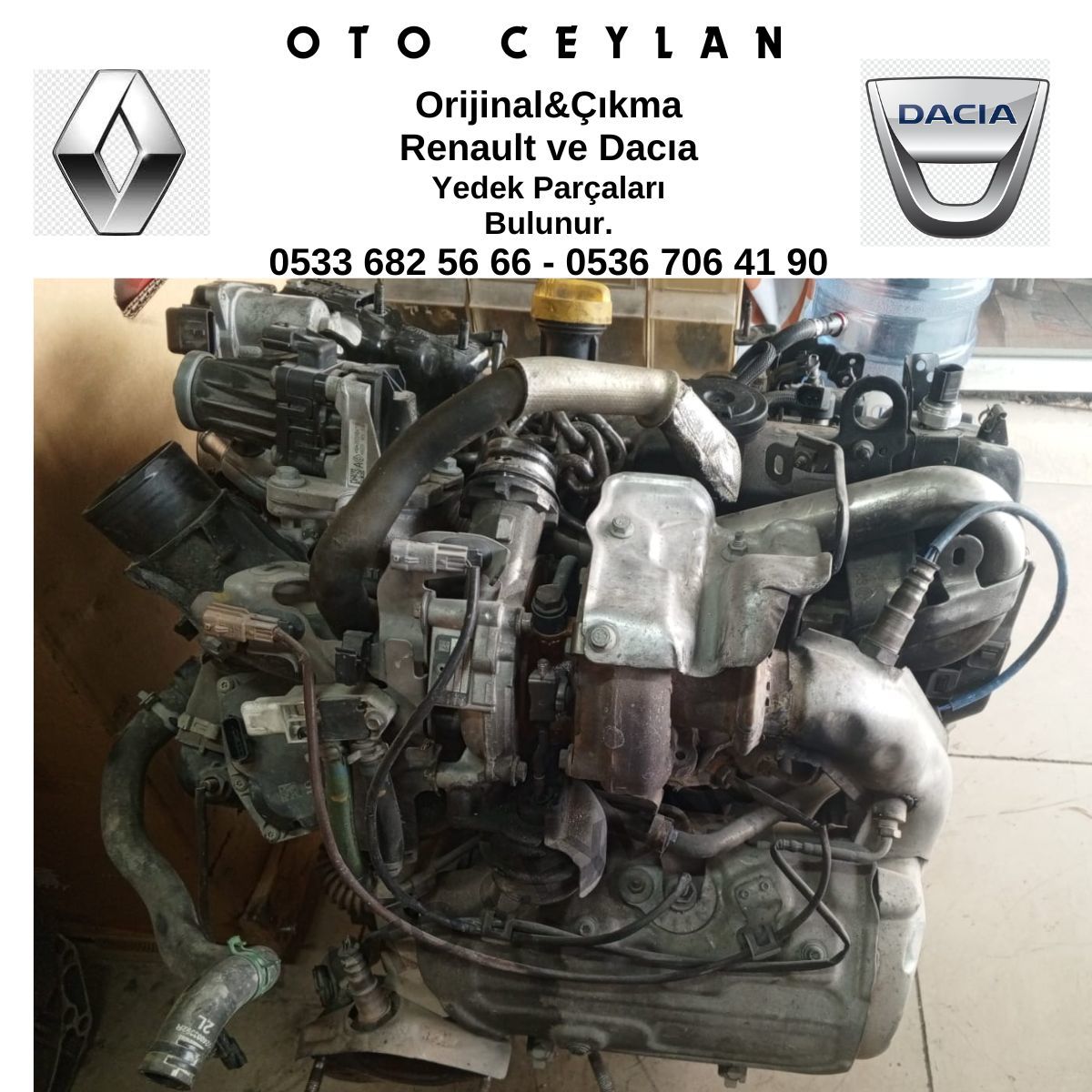 Megane 4 Motor Komple Orijinal Çıkma