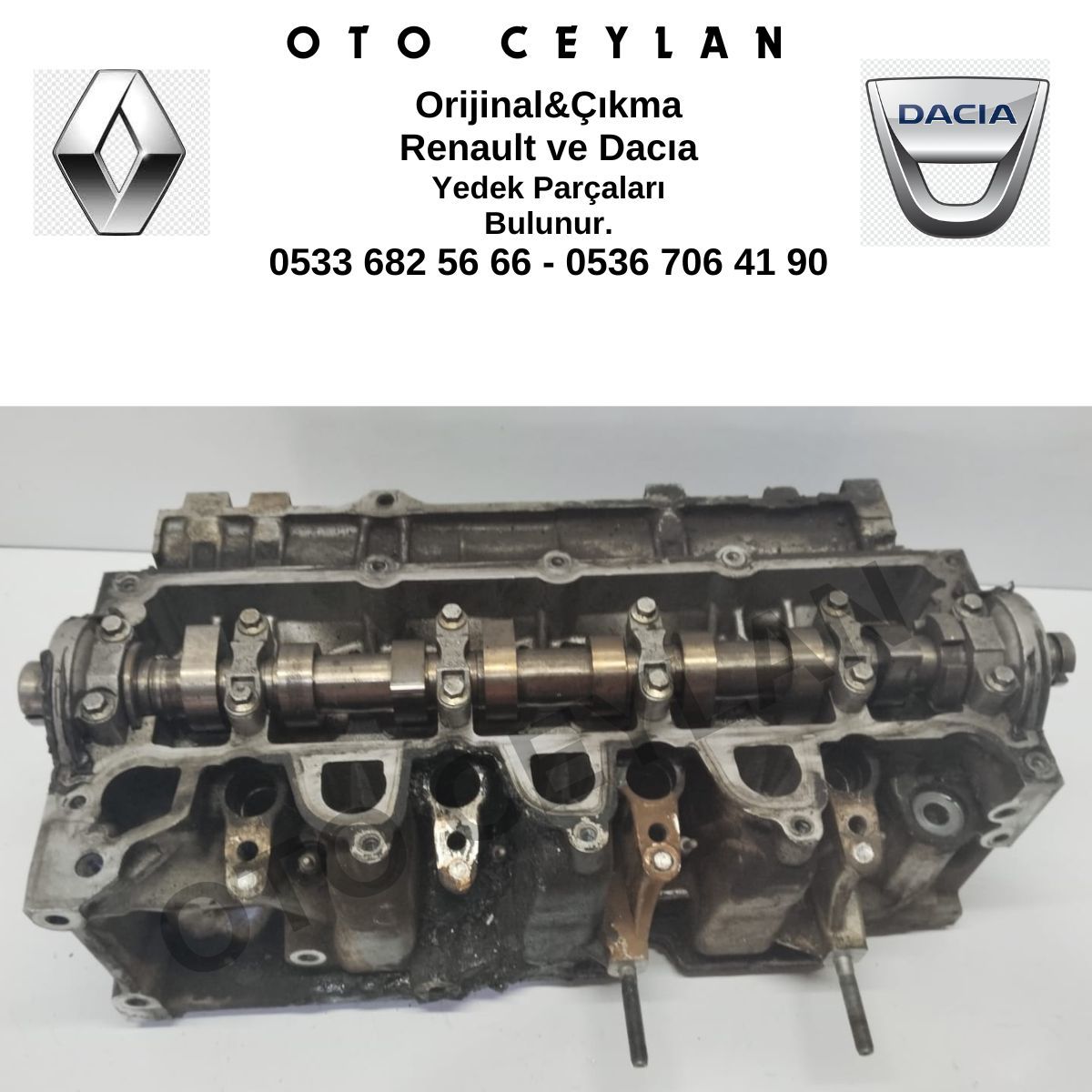 110428257R Clio 4 Captur Silindir Kapağı 1.5Dci K9K 110 Beygir Yüksek Enjektör Orijinal Çıkma