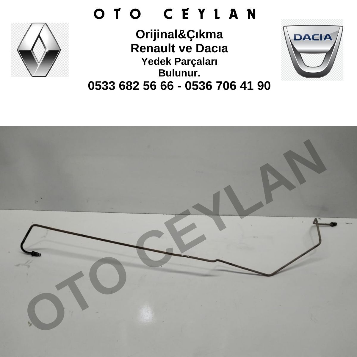 462844756R 3801815000 Clio Kango Megane Sağ Arka Fren Hortumu Orijinal Çıkma